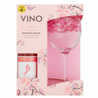 Barefoot White Zinfandel, Vino Chic Glass Gift Set